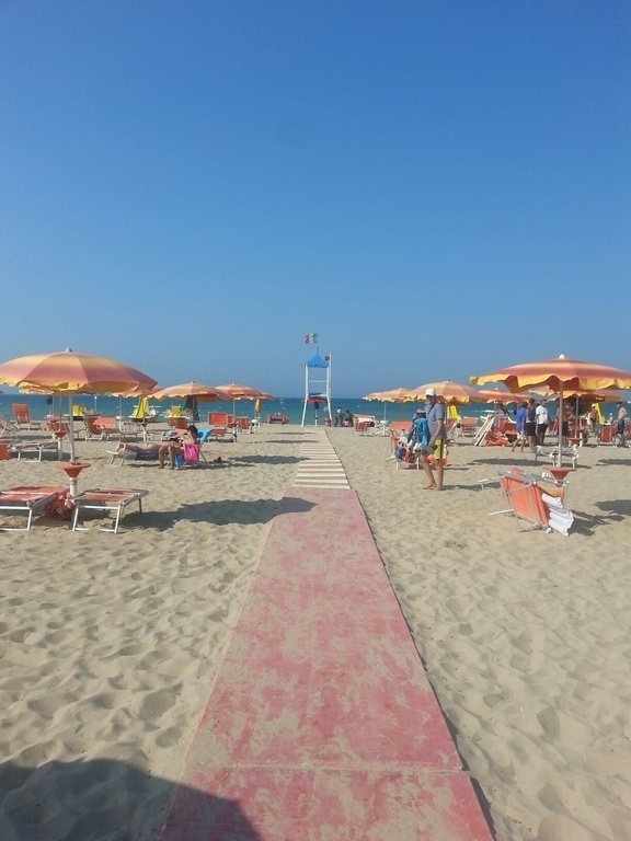 Petacciato beach also with nice restaurant Calypso
