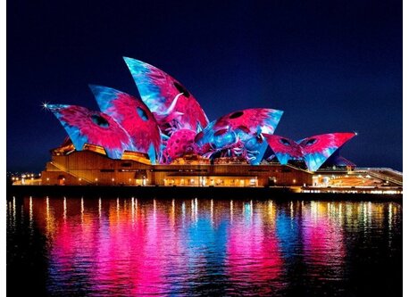 Opera House during Vivid Festival