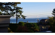 Ocean view from front deck of house
