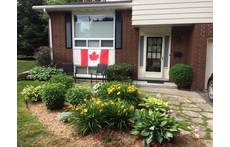 Our home on Canada Day July 1st