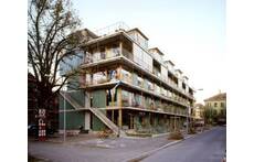 Our non-profit settlement with around 20 apartments: our home is on the first and second floor  