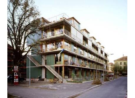 Our non-profit settlement with around 20 apartments: our home is on the first and second floor  