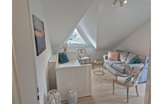 Living room with hidden TV