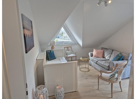 Living room with hidden TV