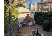 Pergola at the garden