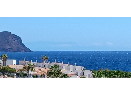 View from my terrace. Montana Roja with Gran Canaria in distance.