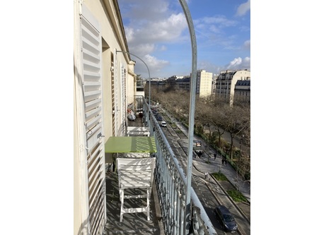 balcony with sun and view