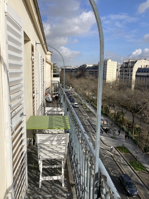 balcony with sun and view