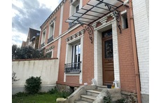 The front door and the front mini garden