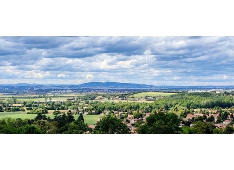 The view from our hill with Lyon in the background