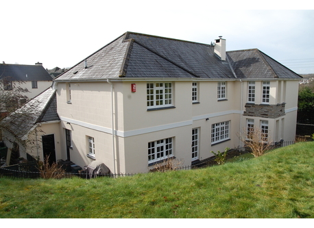 View from the garden of the back of the house