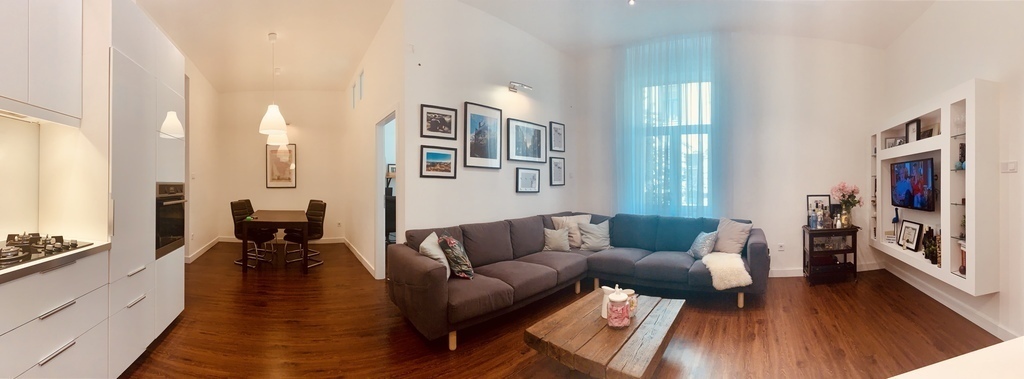 Panorama of the living area