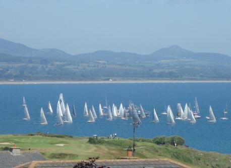 The Round Ireland Yacht Race leaving Wicklow.
View from our Garden