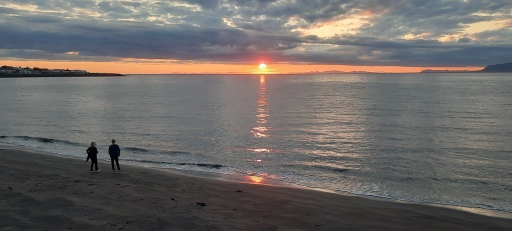 Sunset at Eiðsgrandi
