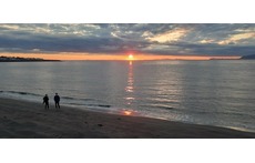 Sunset at Eiðsgrandi