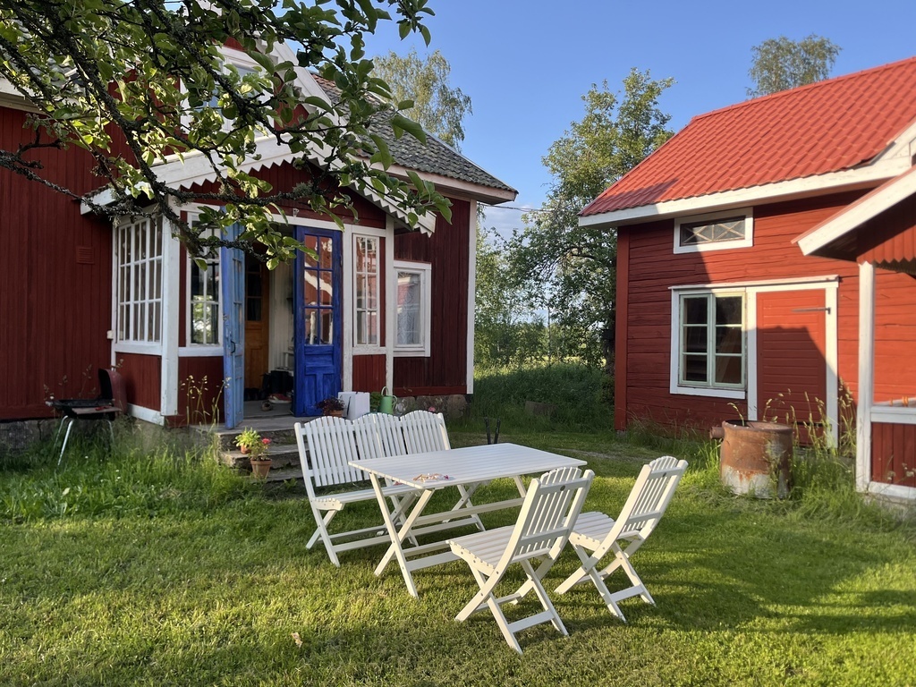 Our house! The one on the right side is the old baking house where we now have garden stuff and other things.