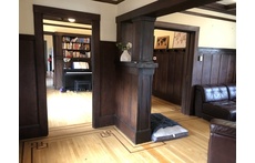 entry way, living room to right