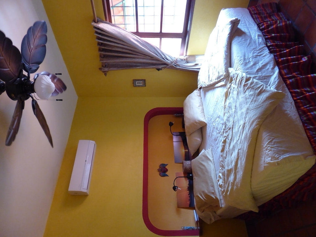 Comfortable king master bedroom.