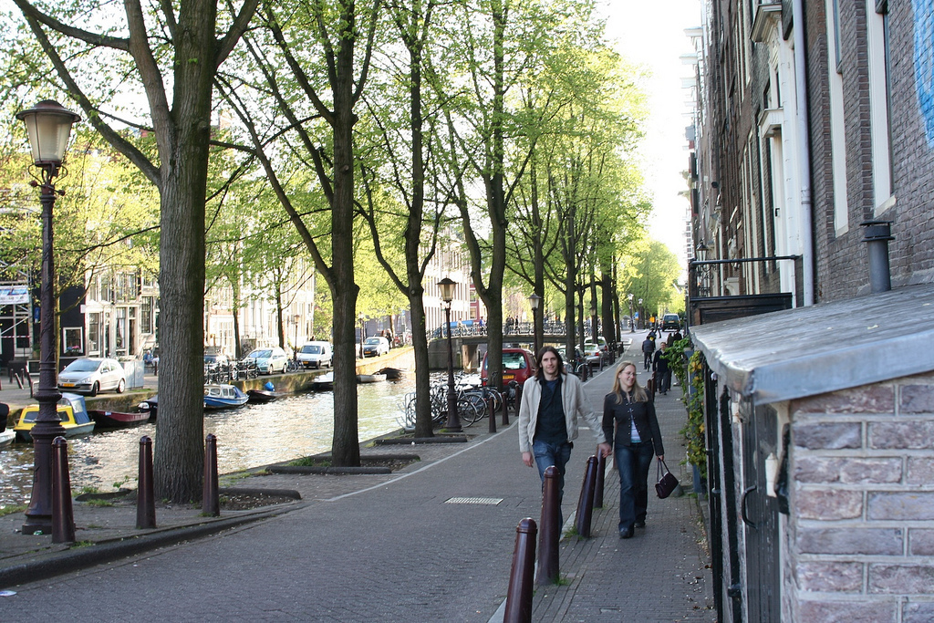 Amsterdam center with more tourists than this two.