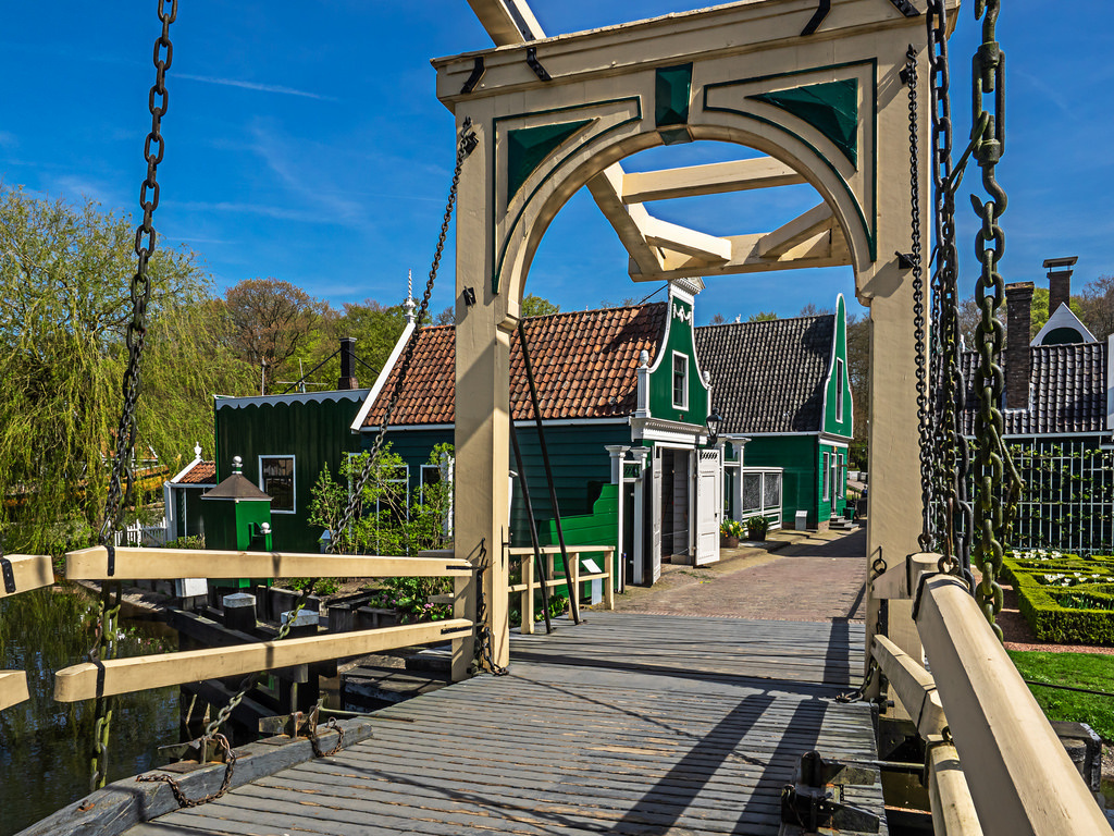 The famous Open Air Museum in Arnhem, where you can visit and see The Netherlands as they used to be.