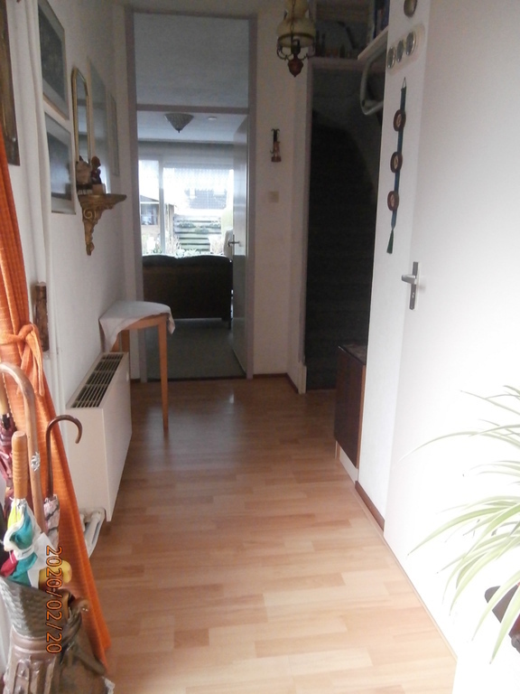 Hall with toilet in it