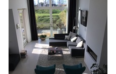 Livingroom with fire place.