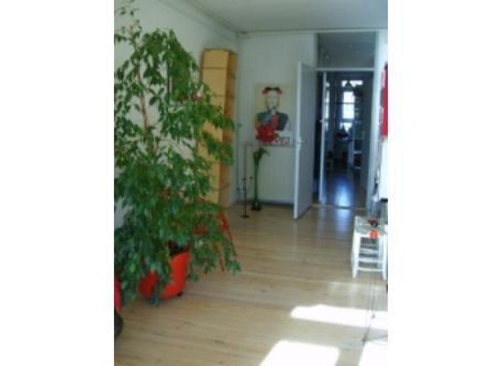 part  of the livingroom &the rather narrow hallway