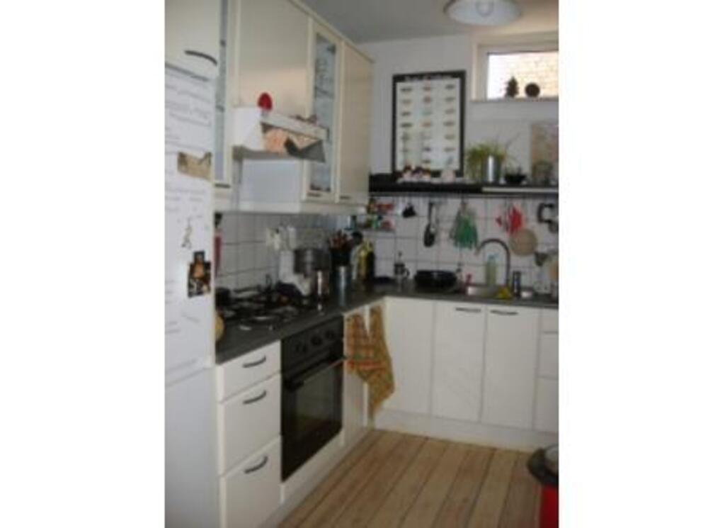 the kitchen small, but practical