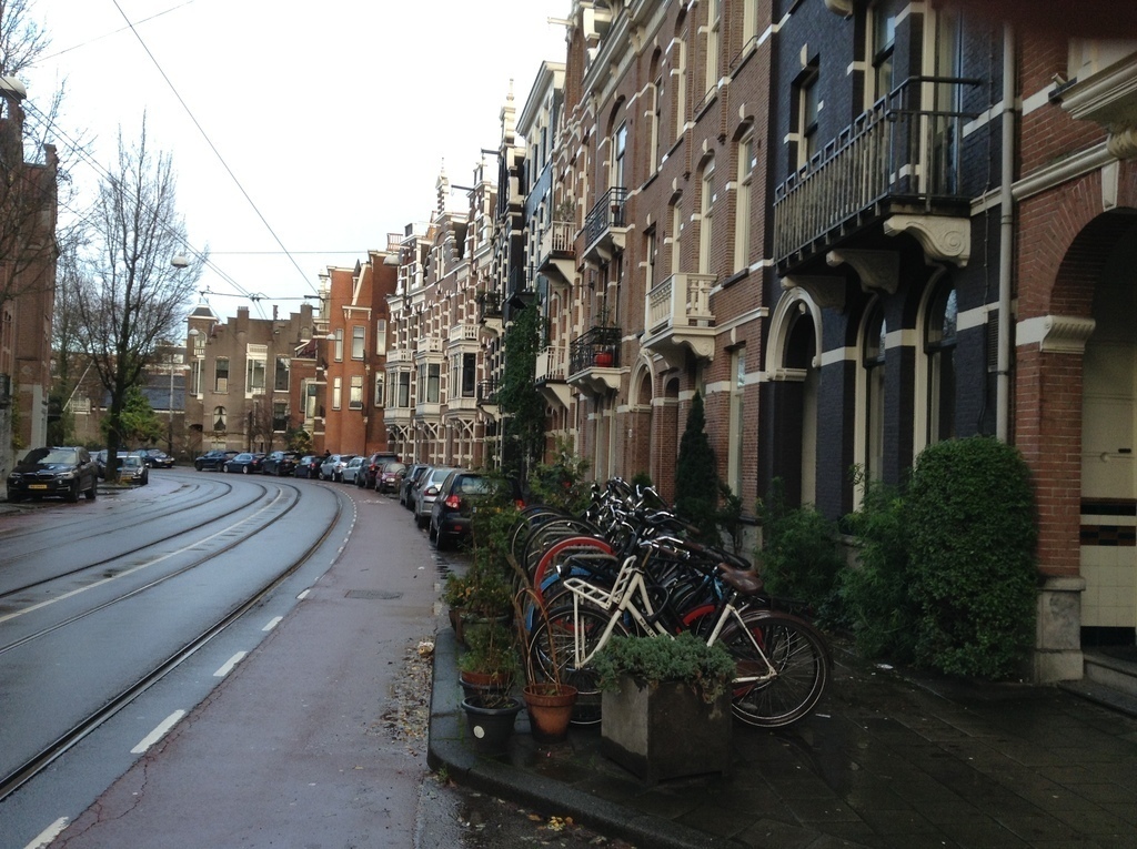 The street we live in. Public transport to city centre in 10 min.