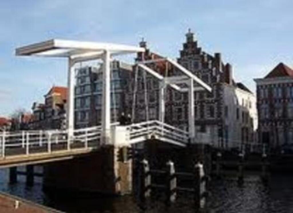 bridge over river Spaarne  in Haarlem
