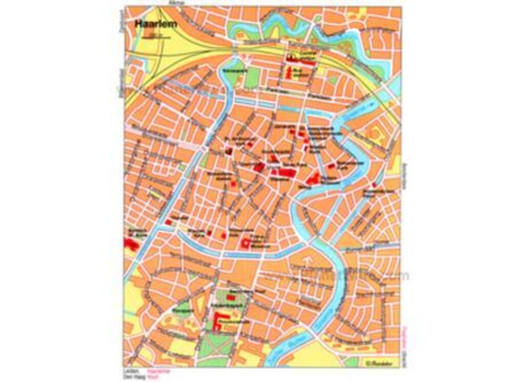map city centre Haarlem