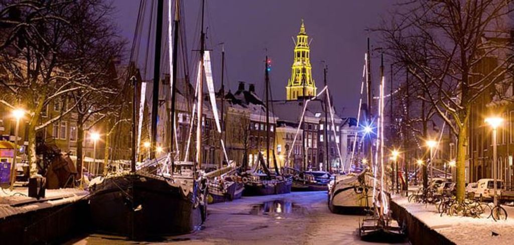 Old Hanseatic Groningen is beautiful in winter