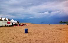 The beach, 5 minutes walking distance