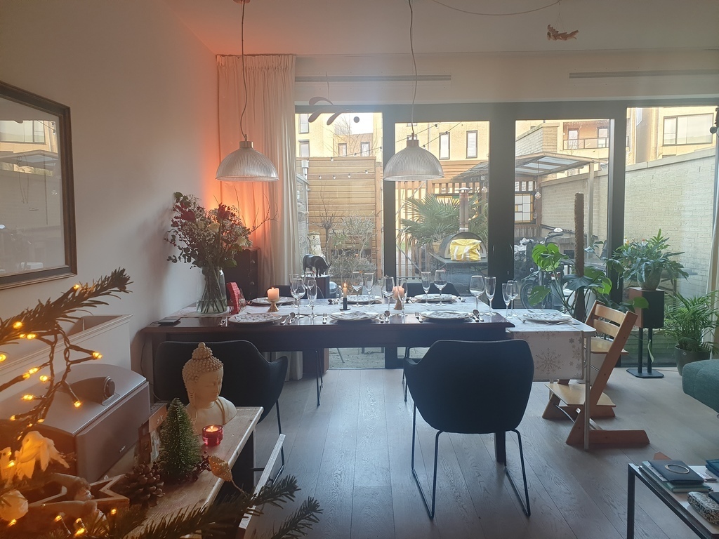 The living room, just before christmas