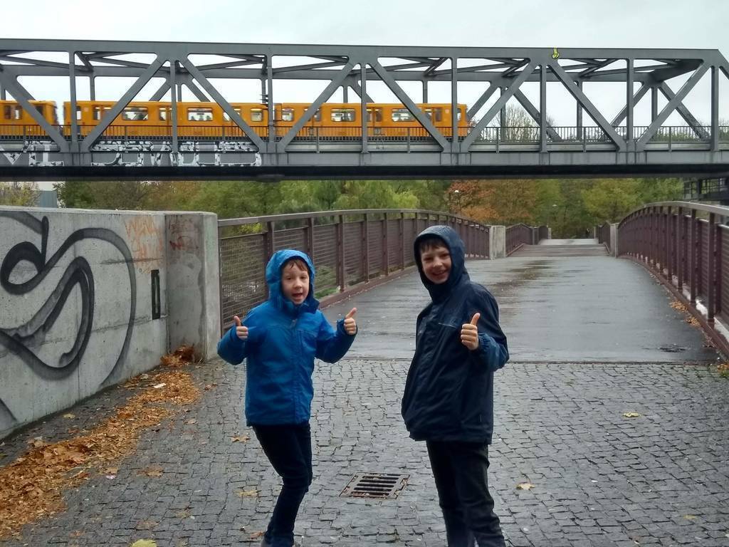 Jurre en Rens during our great homeexchange in Berlin-fall 2018