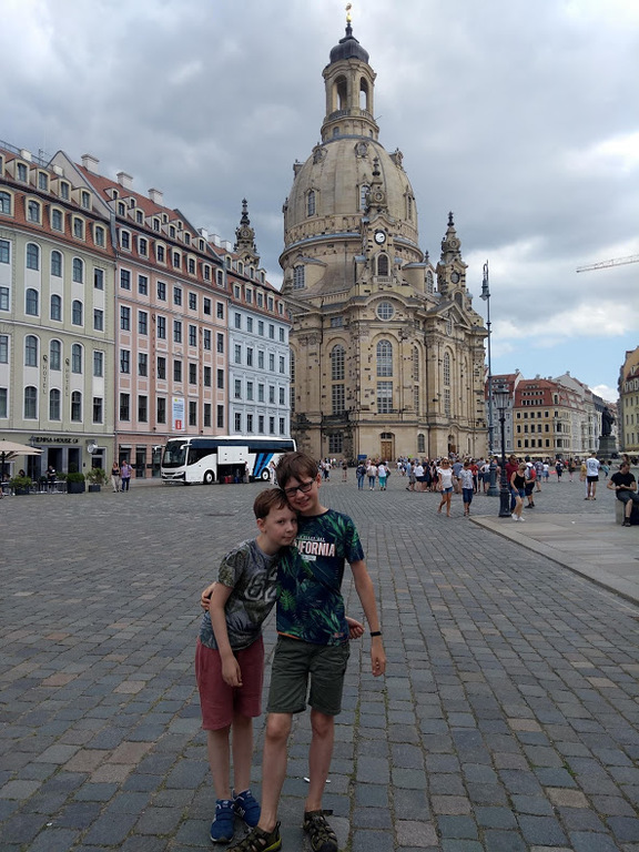 Jurre & Rens during our homeexchange in Dresden-summer 2019