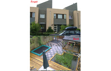 The front and the back of our house.