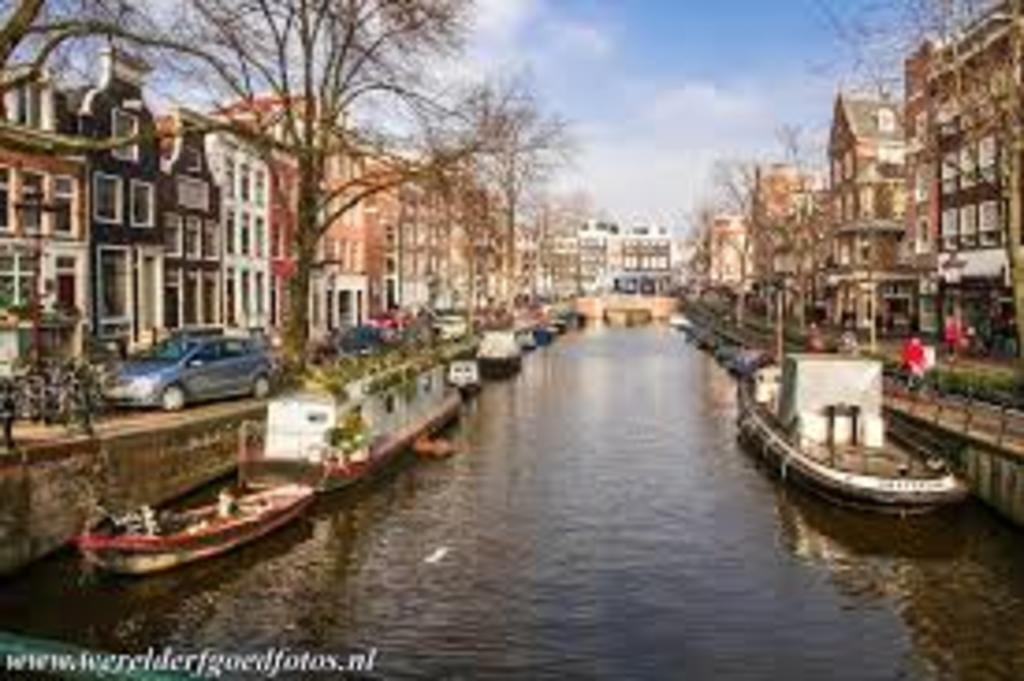 The canals in Amsterdam