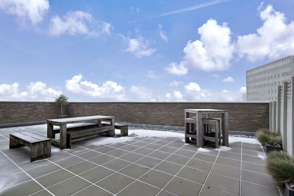 view from terrace on river IJ