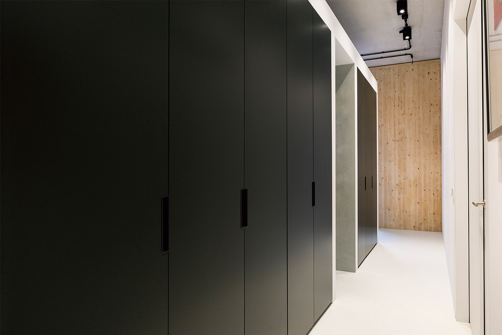 hallway with wardrobe