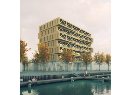 Patch22. One of the highest wooden buildings in Amsterdam.