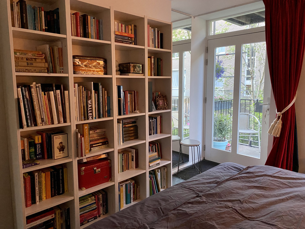 bedroom with balcony