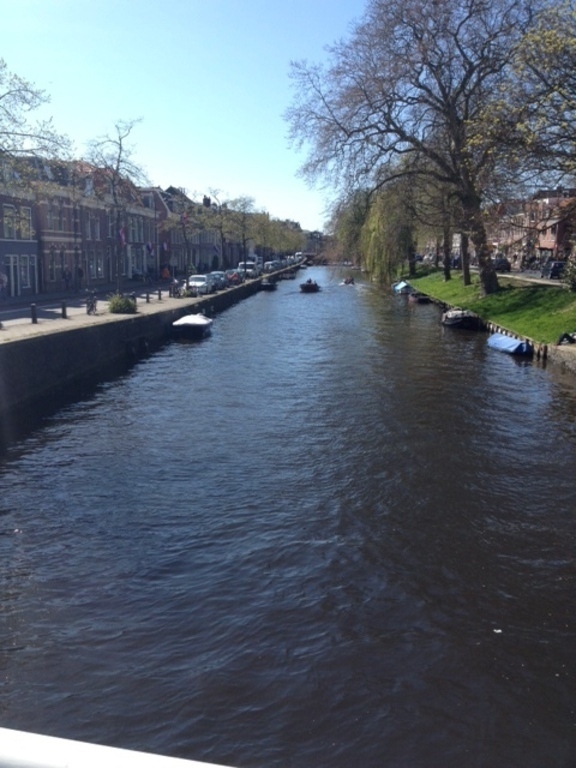 The canal in front of our house
