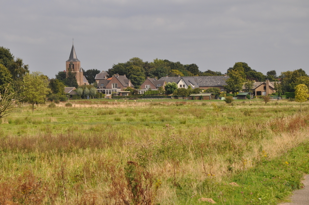 Village as seen from surrounding nature reserve