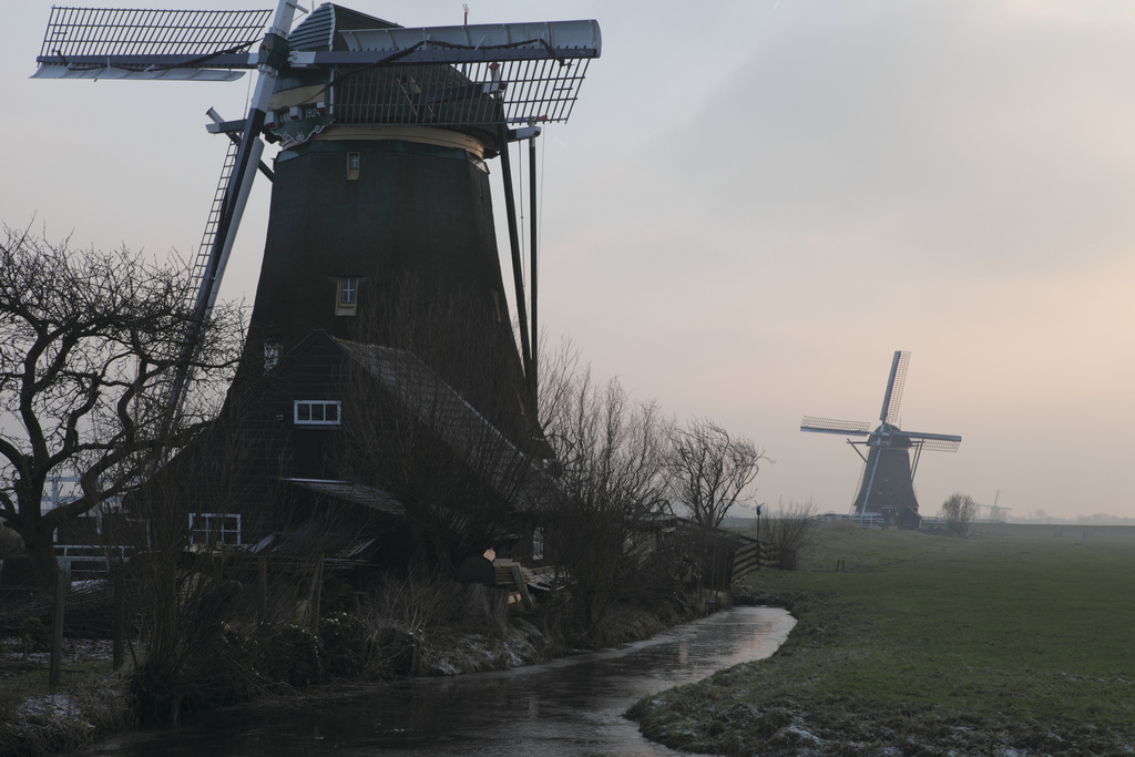 windmills outside the village