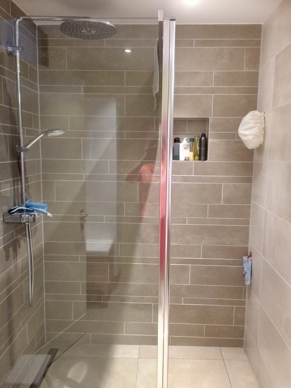 walk-in shower