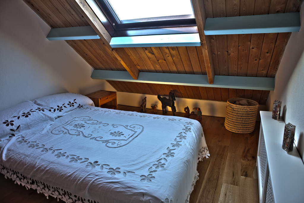 guest room in the attic