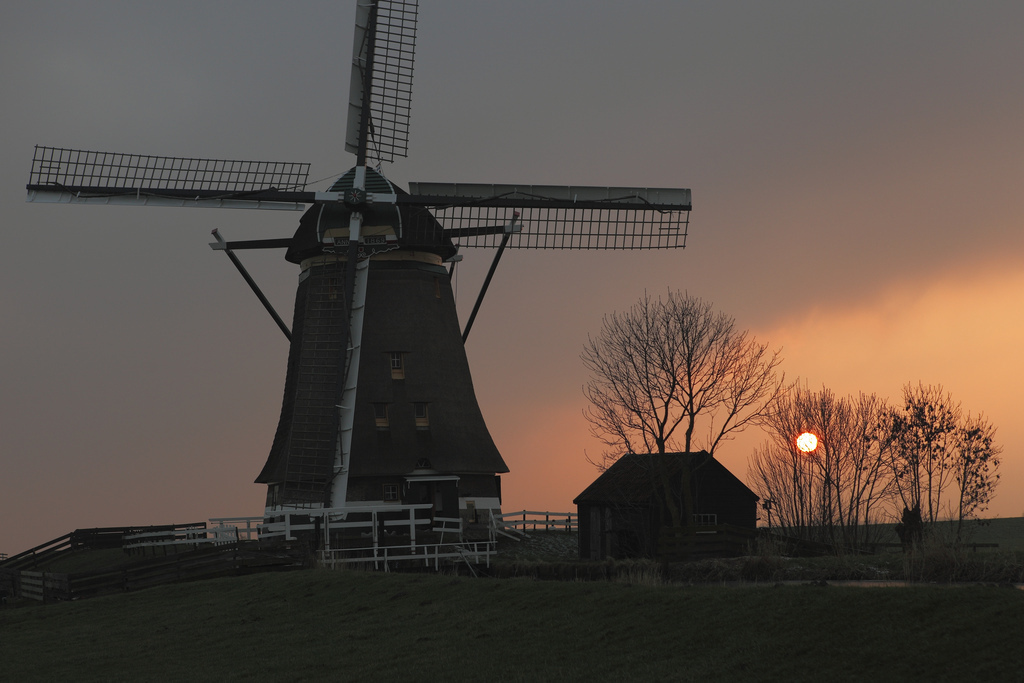 just outside the village