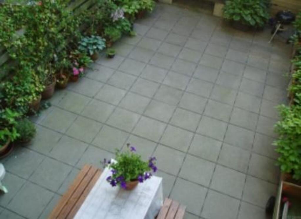 Our private terras behind our appartment.