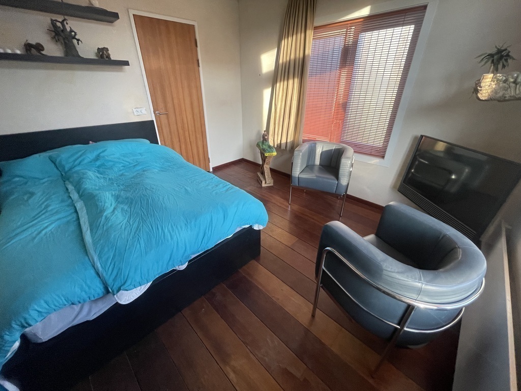 Bedroom first floor with second TV set